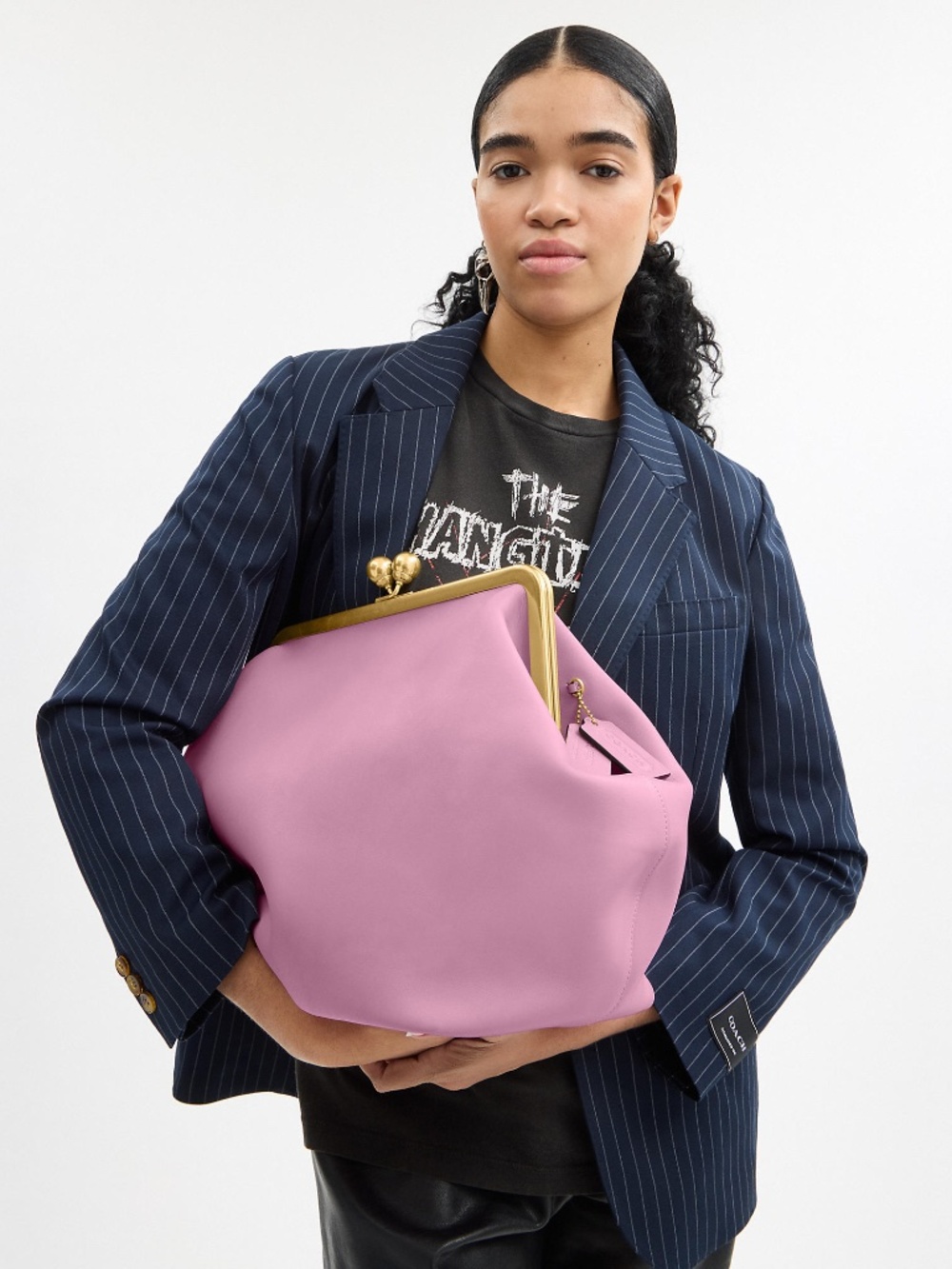 Coach Large Kisslock Frame Bag - Rose - Picture 2 of 8